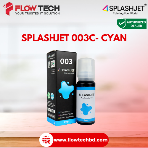 Splashjet Premium 003C Cyan Ink for Epson L3210 L3110 L3250 Series